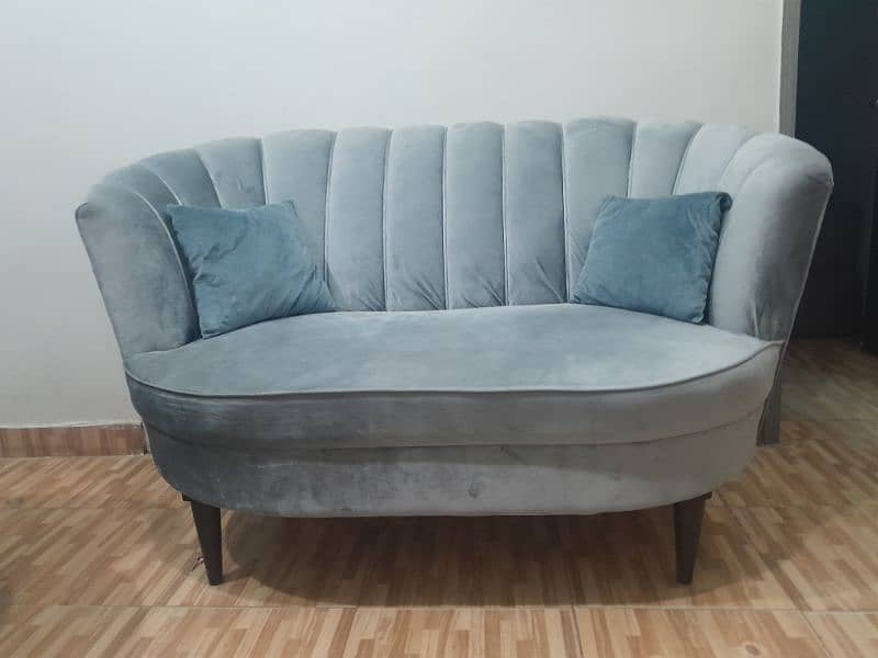 Grey 7 seater sofa set (4 month used) 1