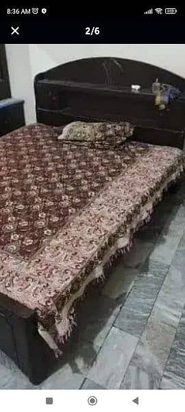 wooden bed for sale with mattress 3