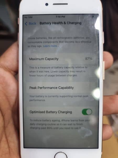 iphone 8 non pta factory 256gb all ok sim working health87% 2