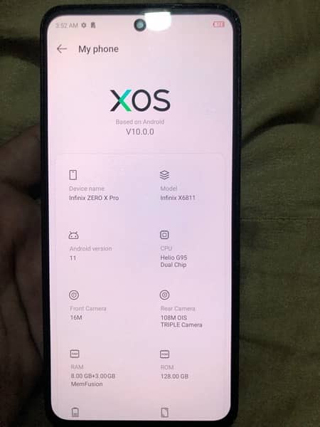 infinix zero X pro 8/128gb all ok phone only Fixed prise 5