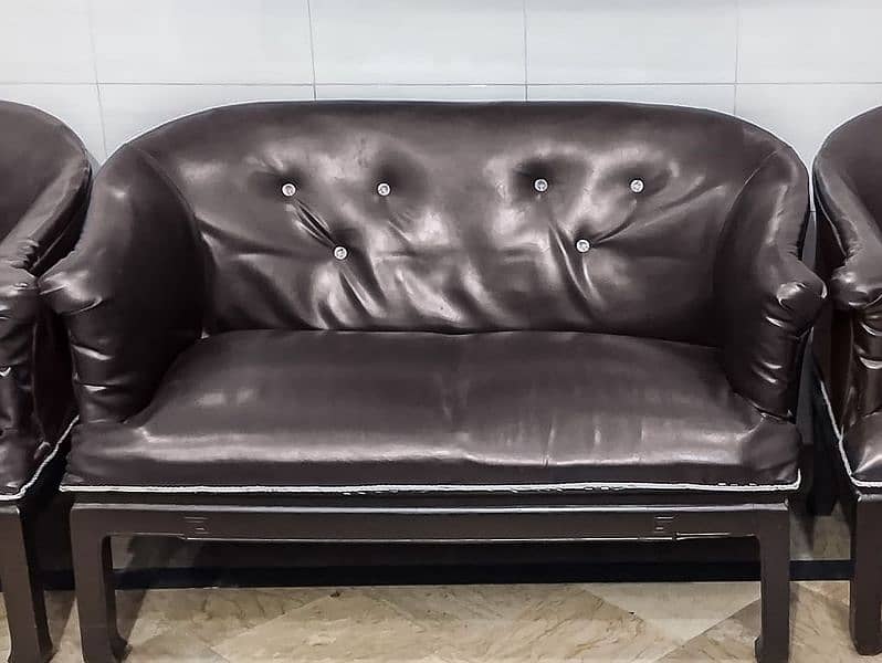 5 seater leather sofa set 2