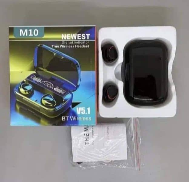 Earbuds M10 wireless Bluetooth with 3500 mah power bank 2