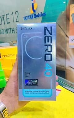 infinix zero 40 16/256 GB contact number 03409248037