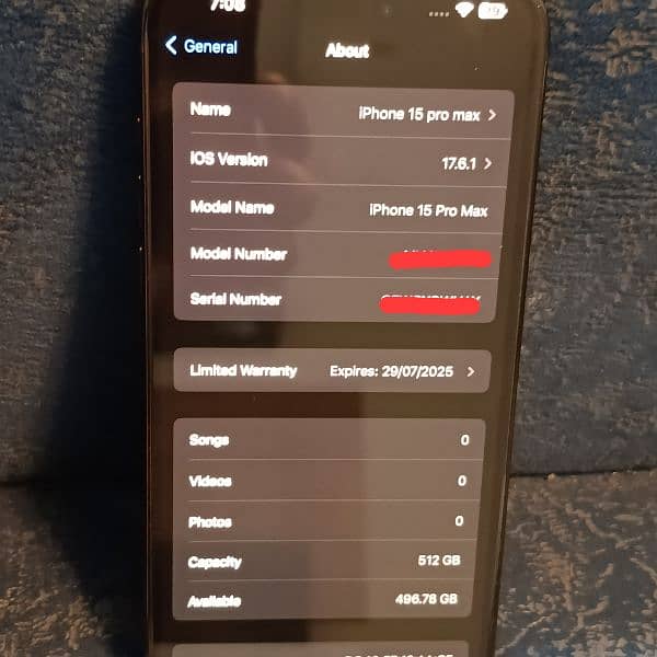 iphone 15pro max 512GB non PTA 11