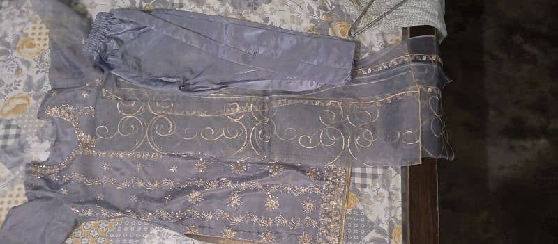 fabric is kataan only 1 time use full suit full new condition 0