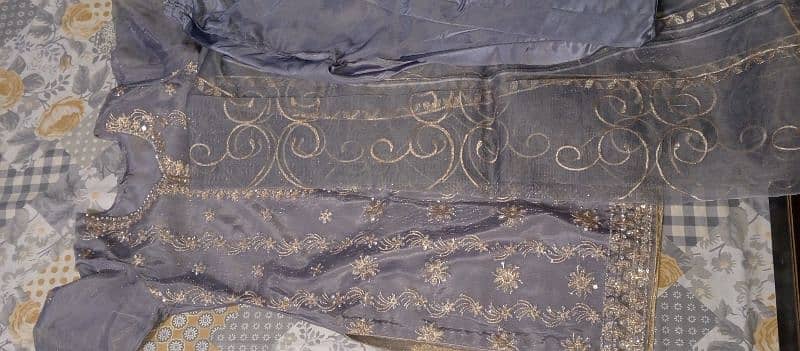 fabric is kataan only 1 time use full suit full new condition 2