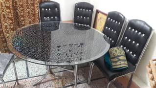 Pair of 1 table and 6 chairs