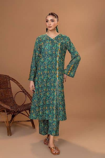 Women's Stiched Lawn Pret Printed Suit 1