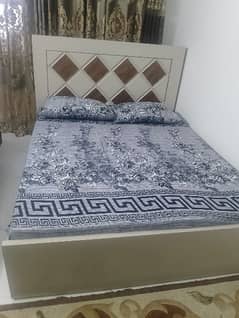 bed with mattress