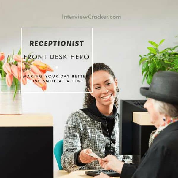 Required Front Desk Female Receptionist and Assistant Manager 0