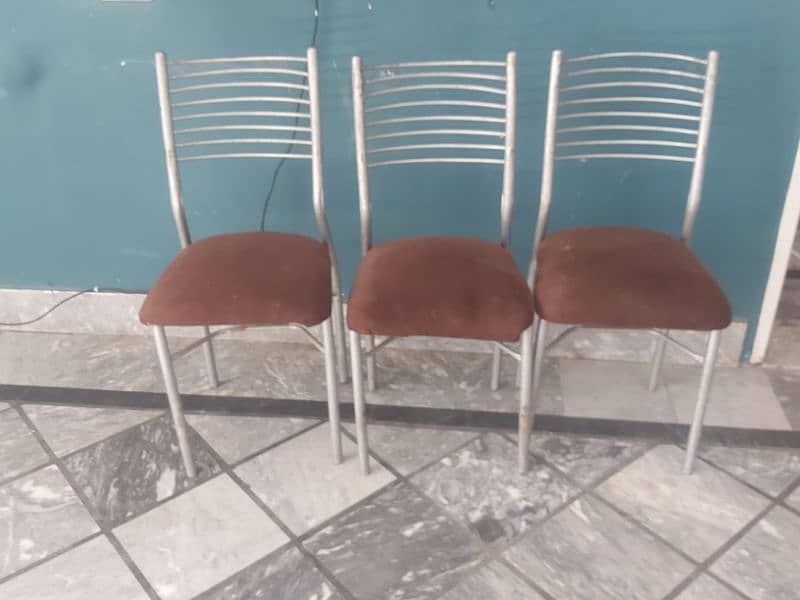 Glass dining table for sale with 8 chairs 3