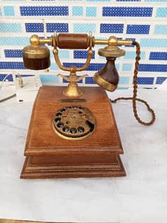 Old antique telephone set