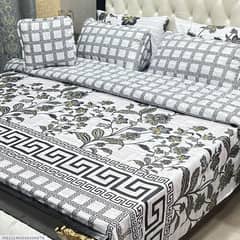 7 Pcs Cotton Salonica Printer Comforter Set