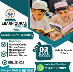 im a Online Quran teachers male and female tutor