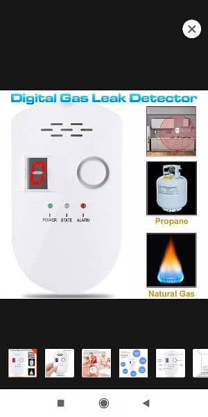 Portable Mini Kitchen Stove Gas Detector Analyzer Gas Leak Tester Wit 0