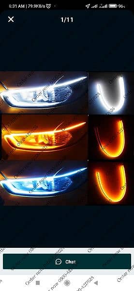 LED Back Light Strip DRL & Turn Signal Indicator for Motorcycle / 1