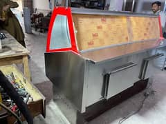 Meat Display Counter Horizontal Counter Meat Chiller Display