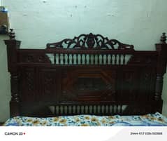 double bed/ poshish Bed / brass bed/ side table / dressing table / bed