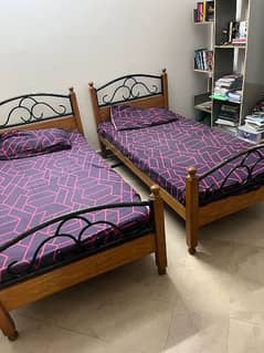 3 Single beds with Moltifoam Mattress