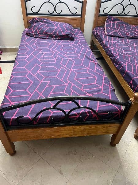 3 Single beds with Moltifoam Mattress 1