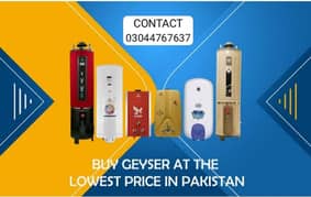 ELECTRIC+ GAS GAYSER/water heater/AUTOMATIC GEYSER INSTANT/03044767637