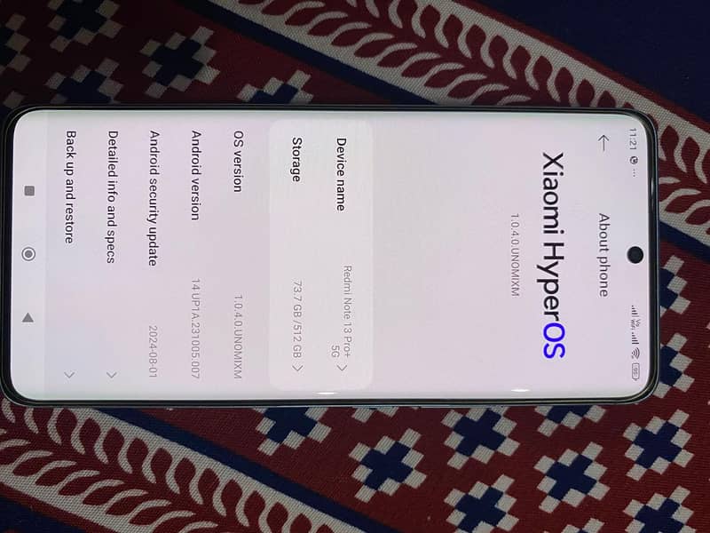 MI redmi note 13 pro + 5G (03333111142) 5