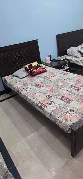 Pair of single bed used 1