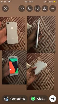 iphone 8 plus 64 gb non pta bas finger nhi chalta baqi all ok set ha