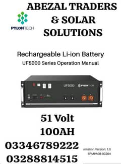 PylonTech UF5000 51 Volt Battery for Hybrid/Offgrid Solar System