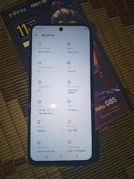 INFINIX HOT 12 CONDITION 10/10 WITH BOX 2