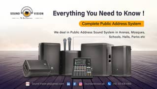 Conference System, Public Address System, Microphone, Sounds System,