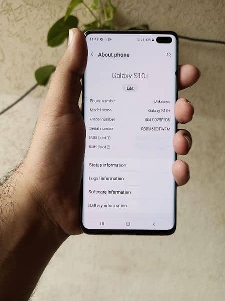 Samsung Galaxy S10 Plus, 8/128 gb, Dual Sim Approved 7