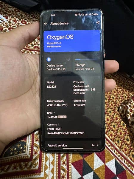 one plus 9 pro 12_256_gb dual physical patch 4