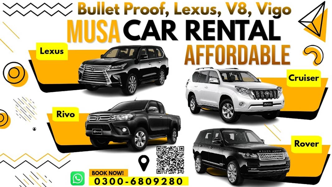 Bullet Proof and all luxury Self Rent a Car/car rental/rent a car 1