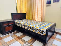 Single bed with mattress