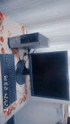 Full pc in running condition brand name dell with All accessories