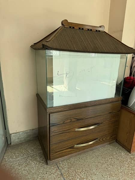 aquarium with ash wood frame 2