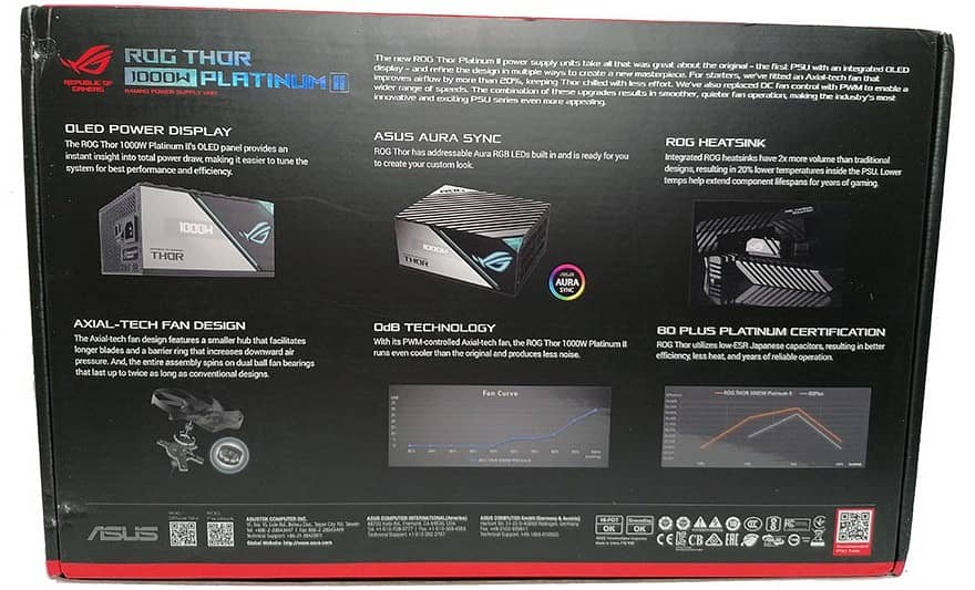 ASUS ROG THOR 1000W PLATINUM II GAMING PSU 1