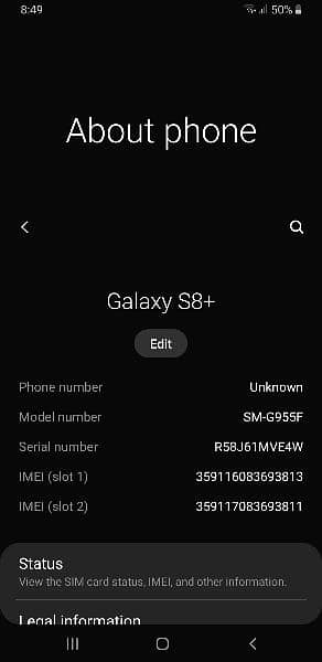 Samsung Galaxy S8 Plus for sale 11000 9