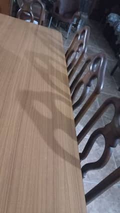 Dining table with 8 chairs