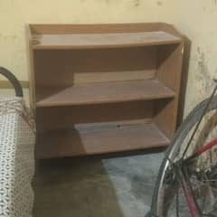 Wooden Book Storage Shelf