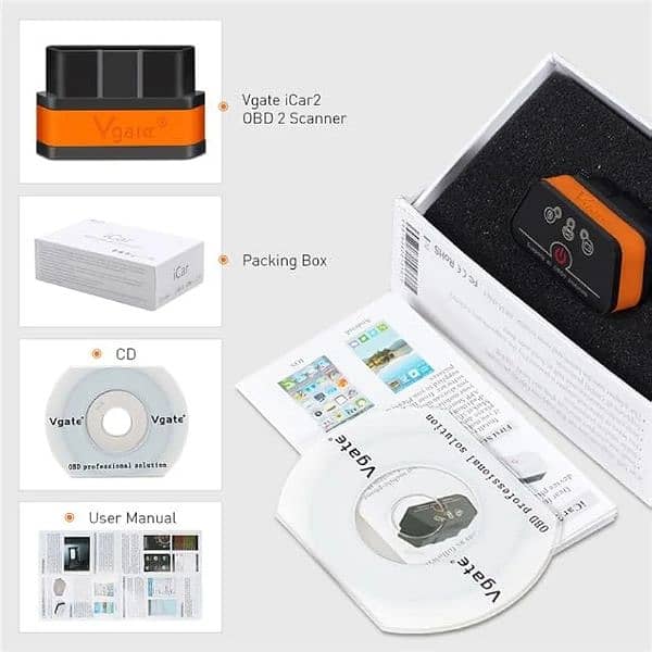 Gadget Vagte iCar2 Bluetooth OBD2 OBD II Scan Tool ELM. 03020062817 1