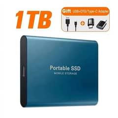 Brand New 1TB SSD External Hard Drive – Fast Storage for Laptop,