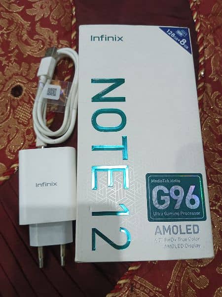 Infinix note 12 8+8 rem 128 memory 1