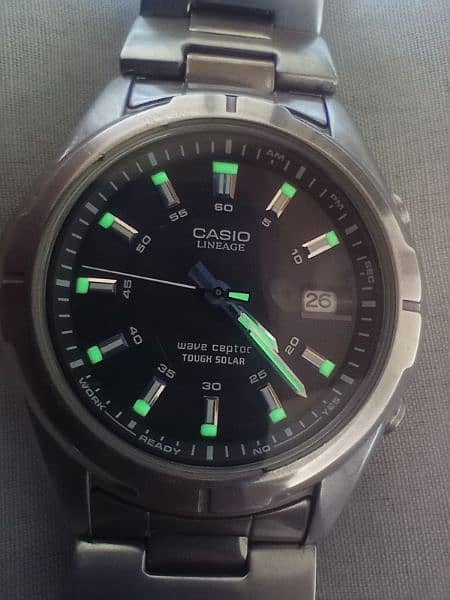 CASIO WAVE CEPTOR SOLAR RADIO CONTROLLED. 5