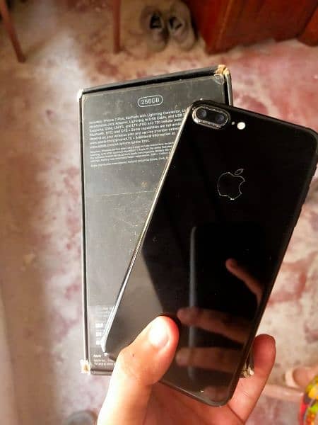 Iphone 7 plus 256 gb with box  pta approved 2