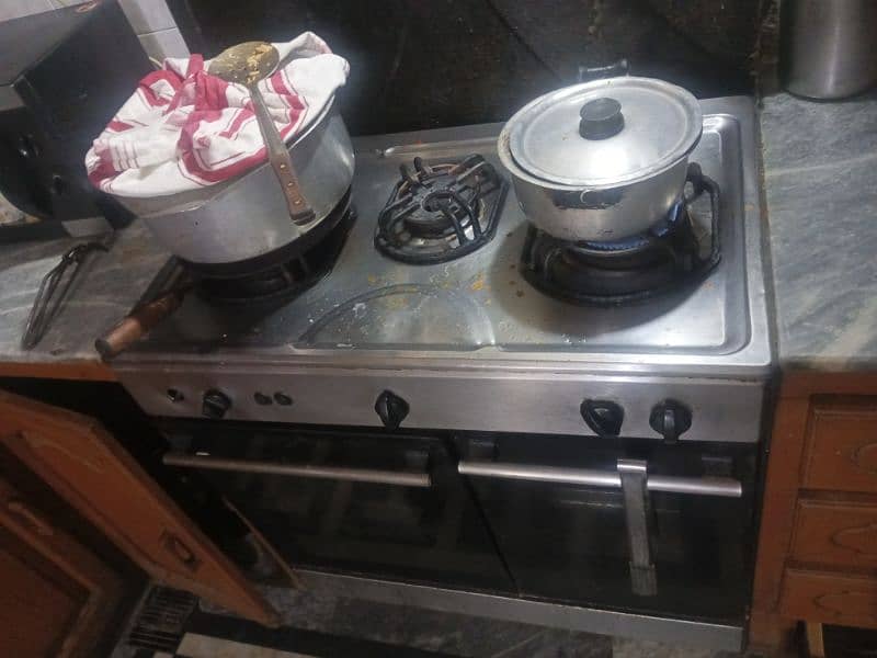 cooking range/stove/3 Burner Stove/Grill/Oven 4