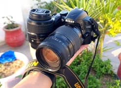 dslr Camera  Nikon d3200 (2 lenses)