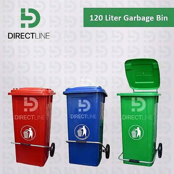 120 liter/240L Dustbin/wastebins/Trash Bins/Wheelbin/Waste Trolley 2