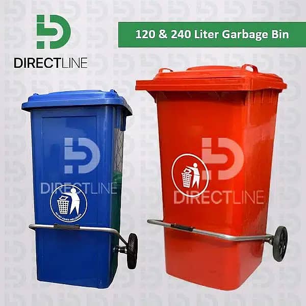 120 liter/240L Dustbin/wastebins/Trash Bins/Wheelbin/Waste Trolley 3